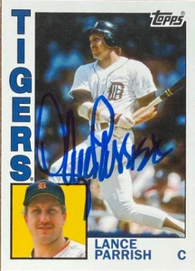 Lance Parrish Autographed 2012 Topps Archives #230 SP Detroit Tigers Card