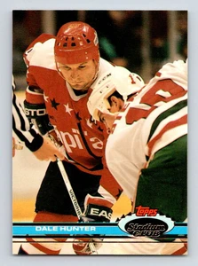 1991-92 Topps Stadium Club #164 Dale Hunter NM-MT Washington Capitals 