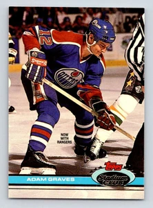 1991-92 Topps Stadium Club #332 Adam Graves NM-MT New York Rangers 