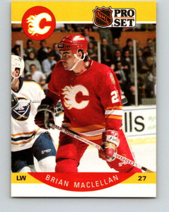 1990-91 Pro Set #36 Brian MacLellan NM-MT  Calgary Flames 