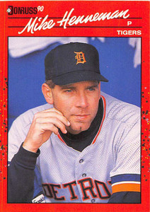 1990 Donruss #296 Mike Henneman NM-MT Detroit Tigers 