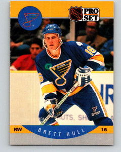 1990-91 Pro Set #263 Brett Hull NM-MT  St. Louis Blues 