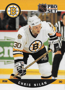 1990-91 Pro Set #409 Chris Nilan NM-MT  Boston Bruins 