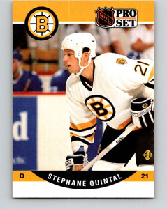 1990-91 Pro Set #410 Stephane Quintal NM-MT  RC Rookie Boston Bruins 