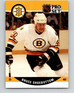 1990-91 Pro Set #411 Bruce Shoebottom NM-MT  Boston Bruins 