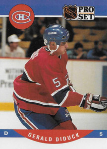 1990-91 Pro Set #468 Gerald Diduck NM-MT  Montreal Canadiens 