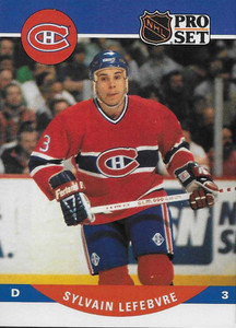 1990-91 Pro Set #472 Sylvain Lefebvre NM-MT  Montreal Canadiens 