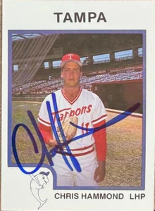 Chris Hammond Autographed 1987 ProCards #1333 Tampa Tarpons Card