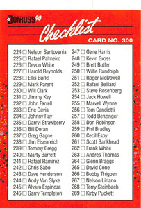 1990 Donruss #300b Checklist 224-321 NM-MT Various 