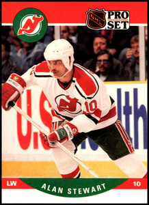 1990-91 Pro Set #480 Alan Stewart NM-MT  New Jersey Devils 