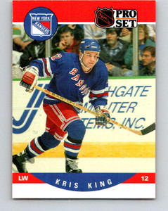 1990-91 Pro Set #491 Kris King NM-MT  New York Rangers 