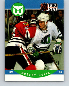 1990-91 Pro Set #609 Bobby Holik NM-MT  RC Rookie Hartford Whalers 