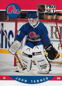 1990-91 Pro Set #637 John Tanner NM-MT  Quebec Nordiques 