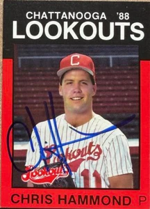 Chris Hammond Autographed 1988 Best Chattanooga Lookouts #2