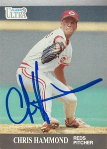 Chris Hammond Autographed 1991 Fleer Ultra Update #U-76 Cincinnati Reds Card