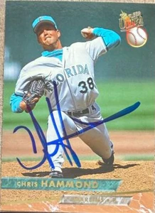 Chris Hammond Autographed 1993 Fleer Ultra #376 Florida Marlins Card