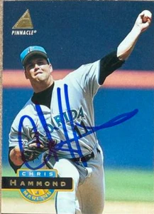 Chris Hammond Autographed 1994 Pinnacle #59 Florida Marlins Card