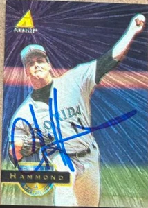 Chris Hammond Autographed 1994 Pinnacle Museum Collection #467 Florida Marlins Card