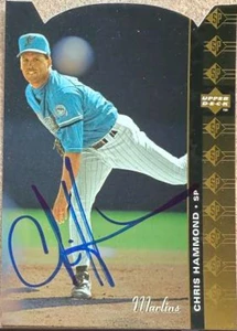 Chris Hammond Autographed 1994 SP - Die Cuts #111 Florida Marlins Card