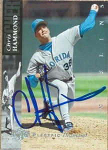 Chris Hammond Autographed 1994 Upper Deck Electric Diamond #209 Florida Marlins Card