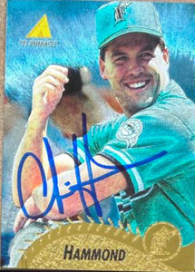 Chris Hammond Autographed 1995 Pinnacle Museum Collection #96 Florida Marlins Card