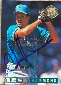 Chris Hammond Autographed 1995 Fleer Ultra Gold Medallion #162 Florida Marlins Card