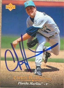 Chris Hammond Autographed 1995 Upper Deck #354 Florida Marlins Card