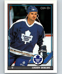 1991-92 O-Pee-Chee #102 Lucien DeBlois NM-MT  Toronto Maple Leafs 