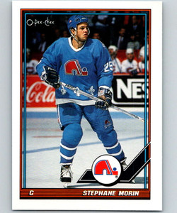 1991-92 O-Pee-Chee #159 Stephane Morin NM-MT  Quebec Nordiques 