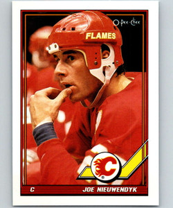 1991-92 O-Pee-Chee #223 Joe Nieuwendyk NM-MT  Calgary Flames 
