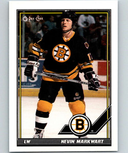 1991-92 O-Pee-Chee #238 Nevin Markwart NM-MT  Boston Bruins 