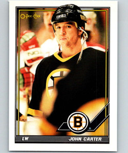 1991-92 O-Pee-Chee #300 John Carter NM-MT  Boston Bruins 