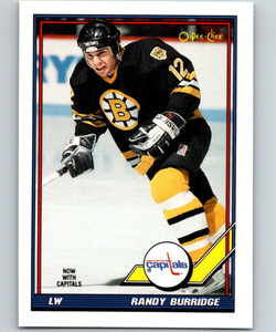 1991-92 O-Pee-Chee #358 Randy Burridge NM-MT  Boston Bruins 