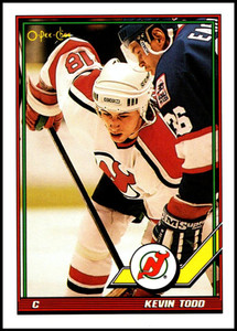 1991-92 O-Pee-Chee #400 Kevin Todd NM-MT  RC Rookie New Jersey Devils 