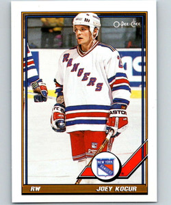 1991-92 O-Pee-Chee #427 Joey Kocur NM-MT  New York Rangers 
