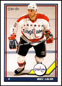 1991-92 O-Pee-Chee #483 Mike Lalor NM-MT  Washington Capitals 