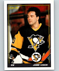 1991-92 O-Pee-Chee #492 Jamie Leach NM-MT  Pittsburgh Penguins 