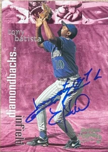 Tony Batista Autographed 1999 SkyBox Thunder #182 Arizona Diamondbacks Card