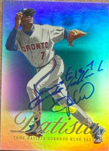 Tony Batista Autographed 2000 Fleer Showcase #84 Toronto Blue Jays Card