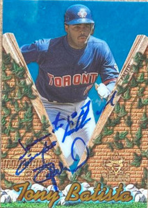 Tony Batista Autographed 2000 Pacific Invincible #147 Toronto Blue Jays Card