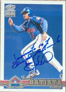 Tony Batista Autographed 2000 Pacific Paramount #242 Toronto Blue Jays Card