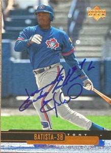 Tony Batista Autographed 2000 Upper Deck #515 Toronto Blue Jays Card