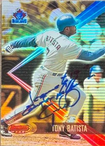 Tony Batista Autographed 2001 Bowman's Best #64 Toronto Blue Jays Card