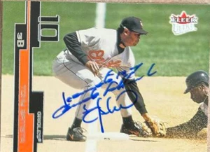 Tony Batista Autographed 2003 Fleer Ultra #24  Baltimore Orioles Card