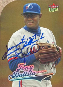 Tony Batista Autographed 2004 Fleer Ultra Gold Medallion #272 Montreal Expos Card