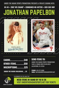 Jonathan Papelbon Autograph Baseball Cards
