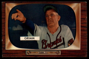 1955 Bowman #298 Charlie Grimm VG  Milwaukee Braves 