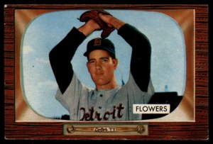 1955 Bowman #254 Bennett Flowers VG  RC Rookie Detroit Tigers 