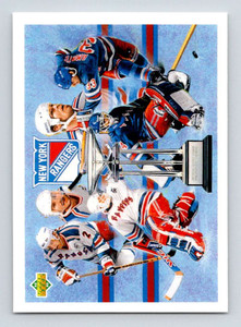 1992-93 Upper Deck #34 Mike Gartner/Mike Richter/Mark Messier/Brian Leetch NM-MT  New York Islanders 
