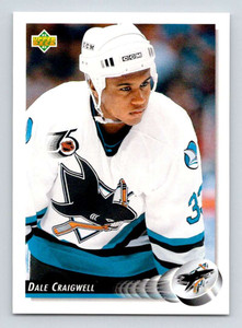1992-93 Upper Deck #40 Dale Craigwell NM-MT  San Jose Sharks 